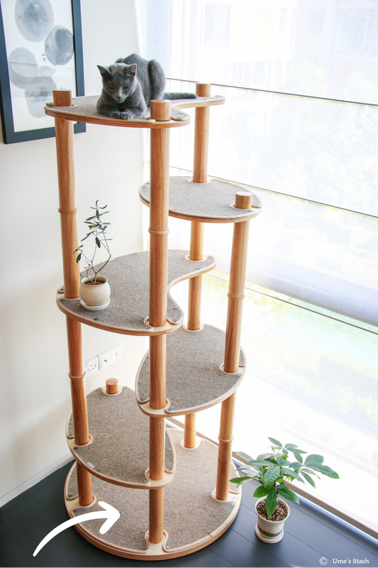 Bouclé mat replacement for Star Pillar cat tree