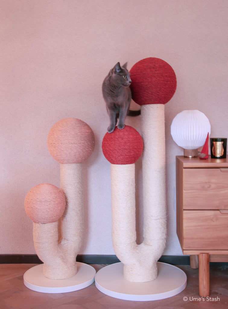 Great Maple scratching post (Autumn red) - Ume's Stash - Tall scratching post