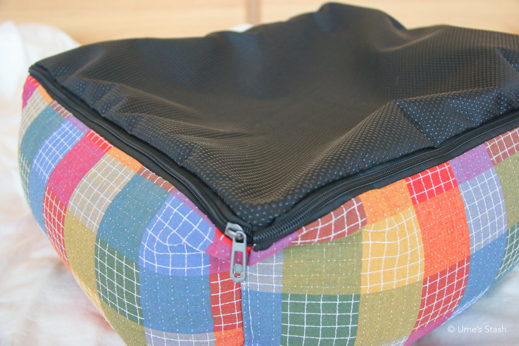 Patchwork cushion bed