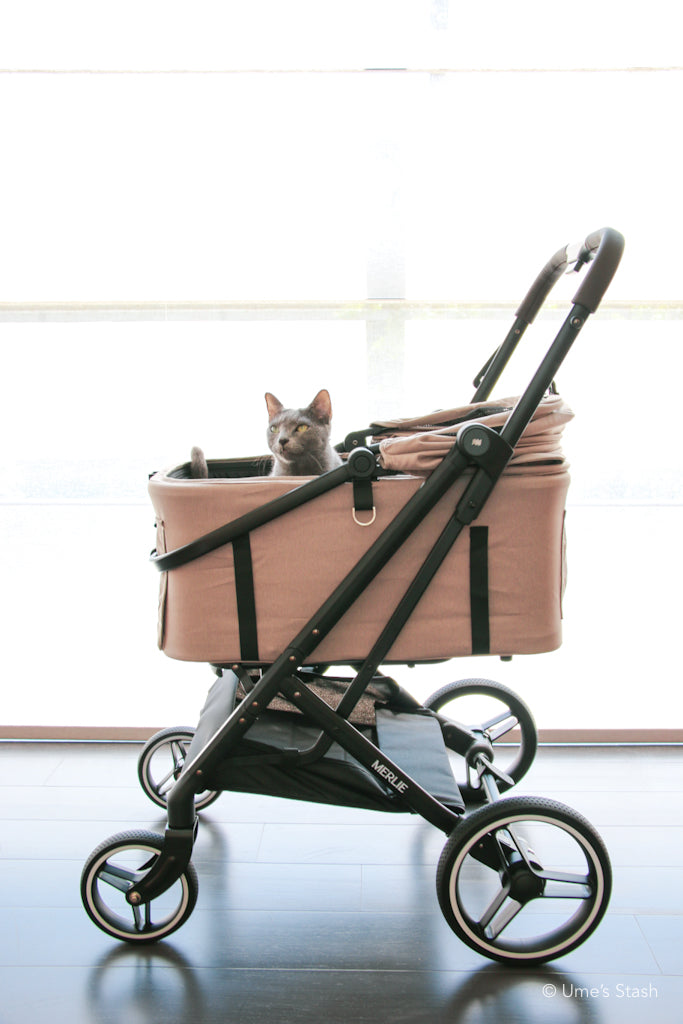 Peach pet stroller (Merlie MW3)