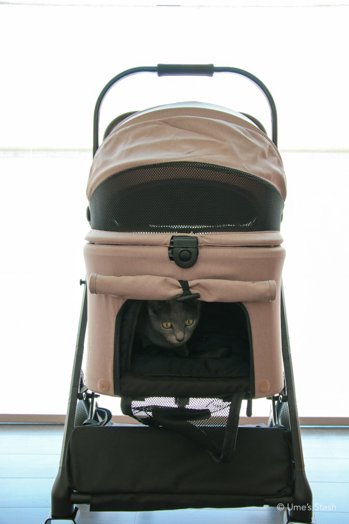 Peach pet stroller (Merlie MW3)