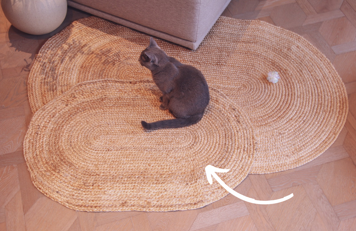 Whirlpool scratcher rug (Oval) - Ume's Stash - Scratcher mat
