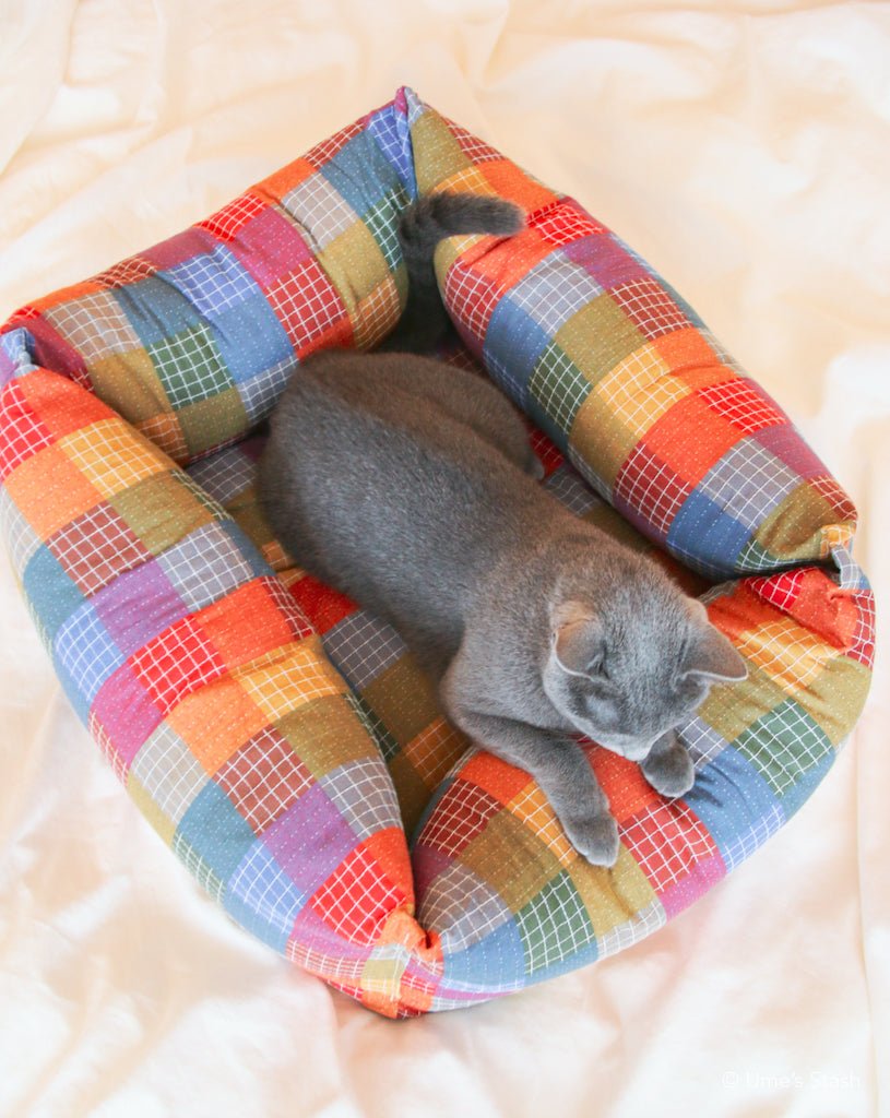 Patchwork cushion bed - Ume's Stash