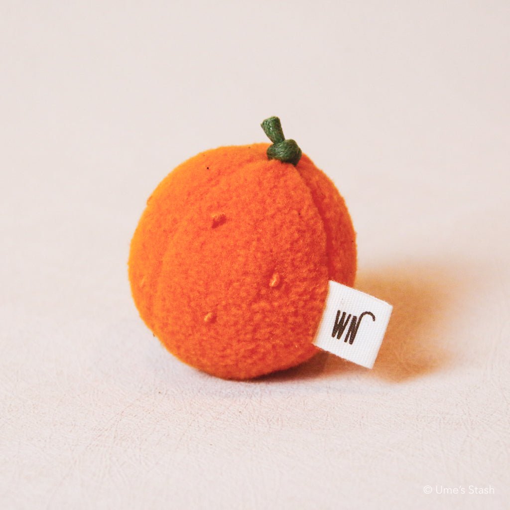 Mandarin orange cat toy with catnip – Ume's Stash
