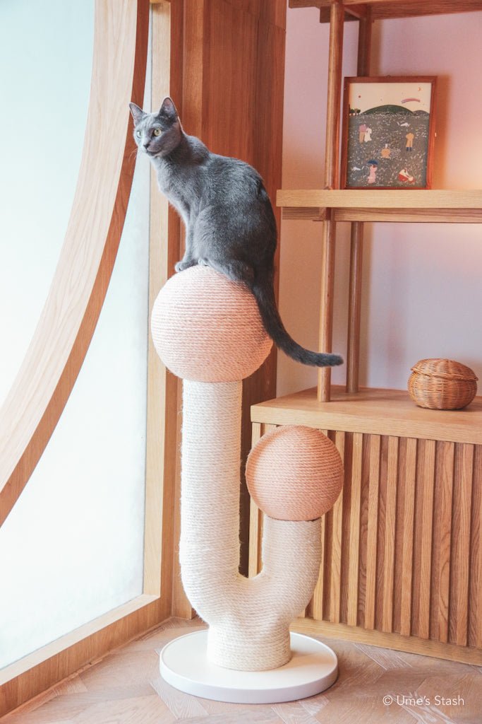 Maple scratching post (Spring pink) - Ume's Stash