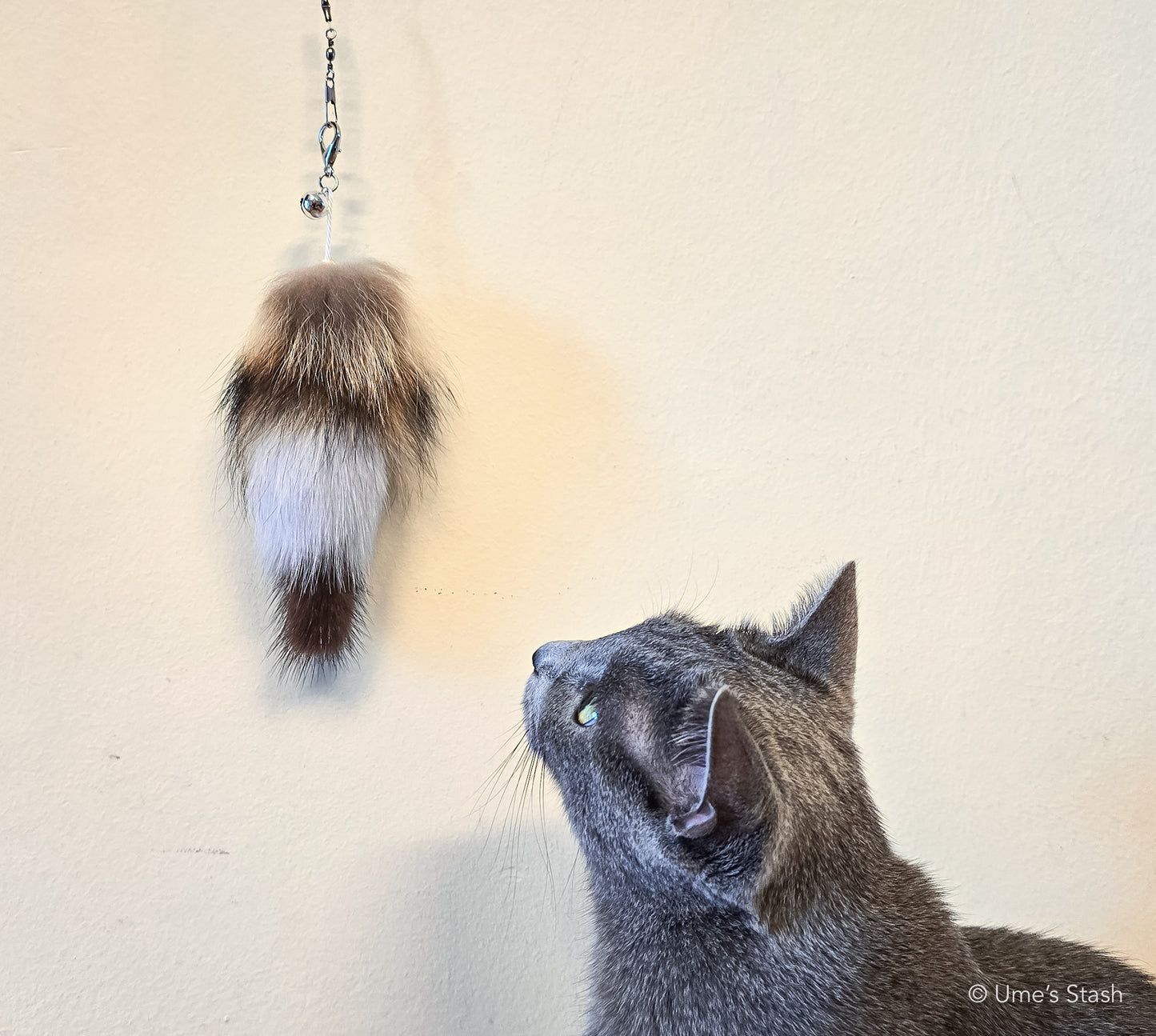 Raccoon tail wand attachment