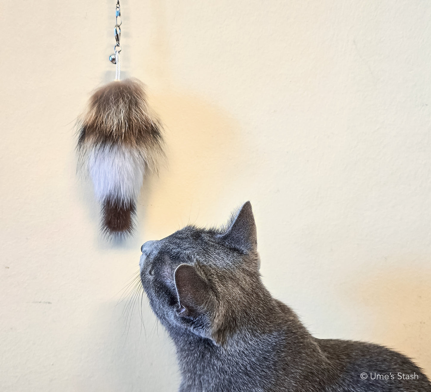 Raccoon tail wand attachment