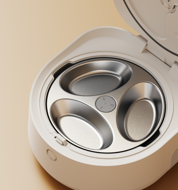 Polar wet food feeder