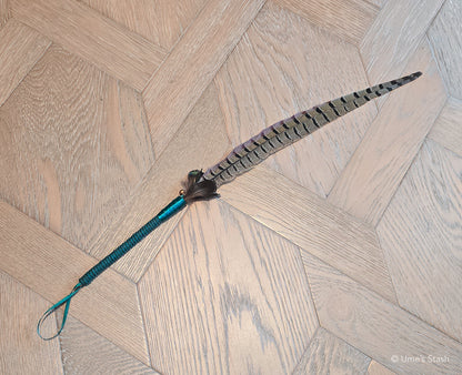 Silkie feather wand toy