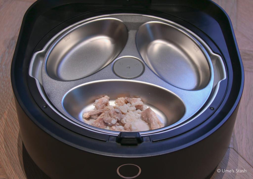 Polar wet food feeder