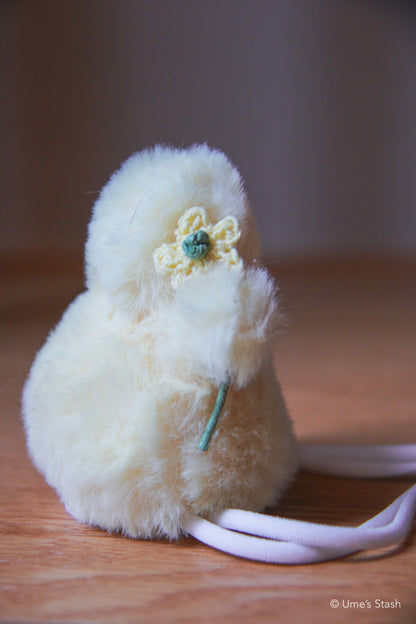 Fluffy chick hat
