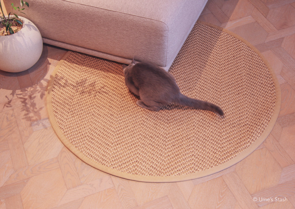 Herringbone scratcher rug (Round)