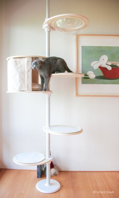 Treehouse in cat pole tower