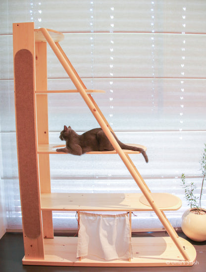 Gingko bookshelf cat tree