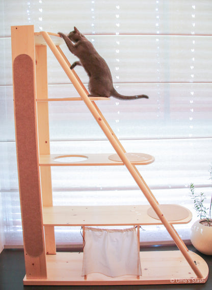 Gingko bookshelf cat tree