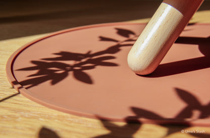 Terracotta pet bowl mat