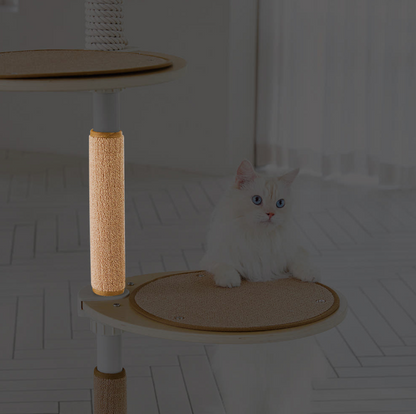 Scratch pad for cat pole tower
