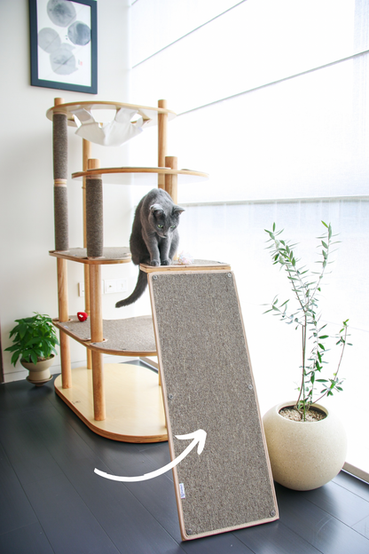 Bouclé mat replacement for Moon Pillar cat tree