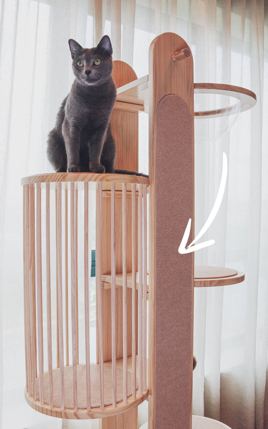 Bouclé replacement round mats & scratcher mat for Cypress Cat Tree - Ume's Stash
