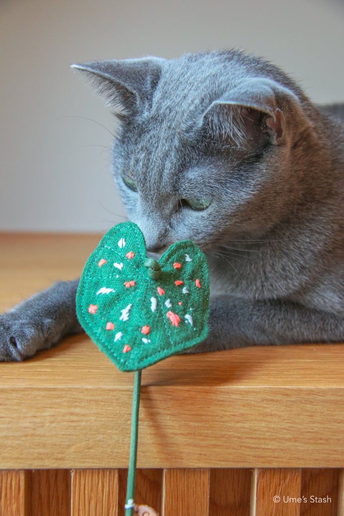 Caladium leaf teaser wand - Ume's Stash