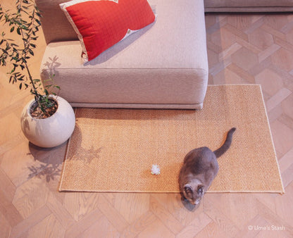 Herringbone scratcher rug (Rectangle) - Ume's Stash