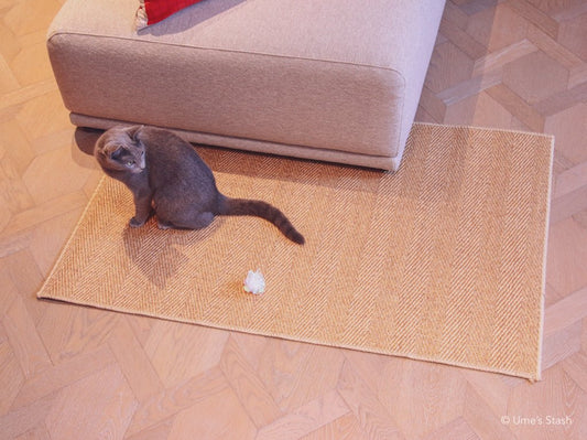 Herringbone scratcher rug - cat furniture - scratcher mat - Ume's Stash