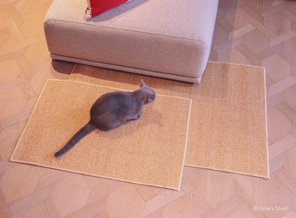 Herringbone scratcher rug (Rectangle) - Ume's Stash