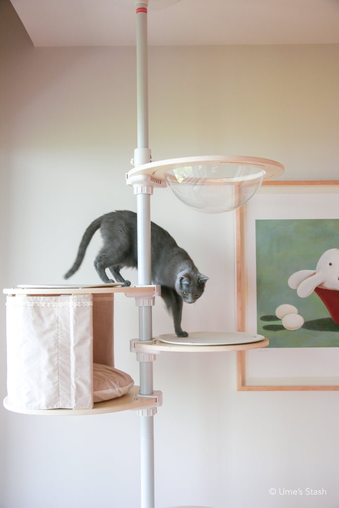 Sturdy cat pole tower
