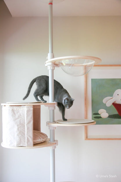 Sturdy cat pole tower