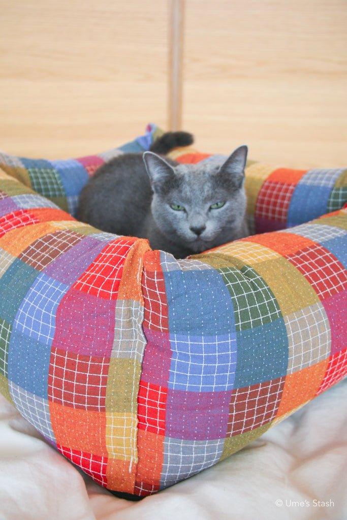 Patchwork cushion bed - Ume's Stash