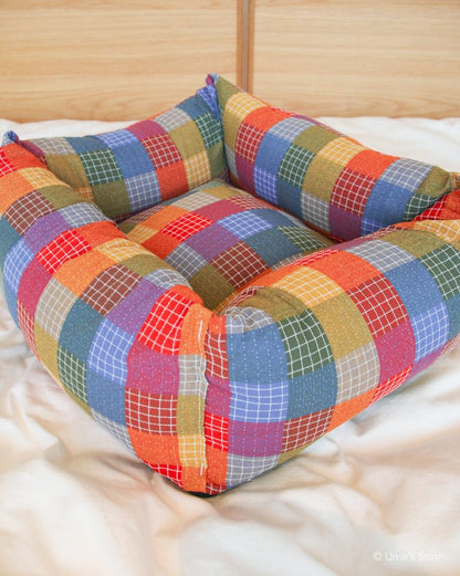 Patchwork cushion bed - Ume's Stash
