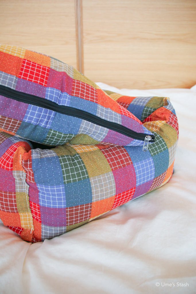 Patchwork cushion bed - Ume's Stash