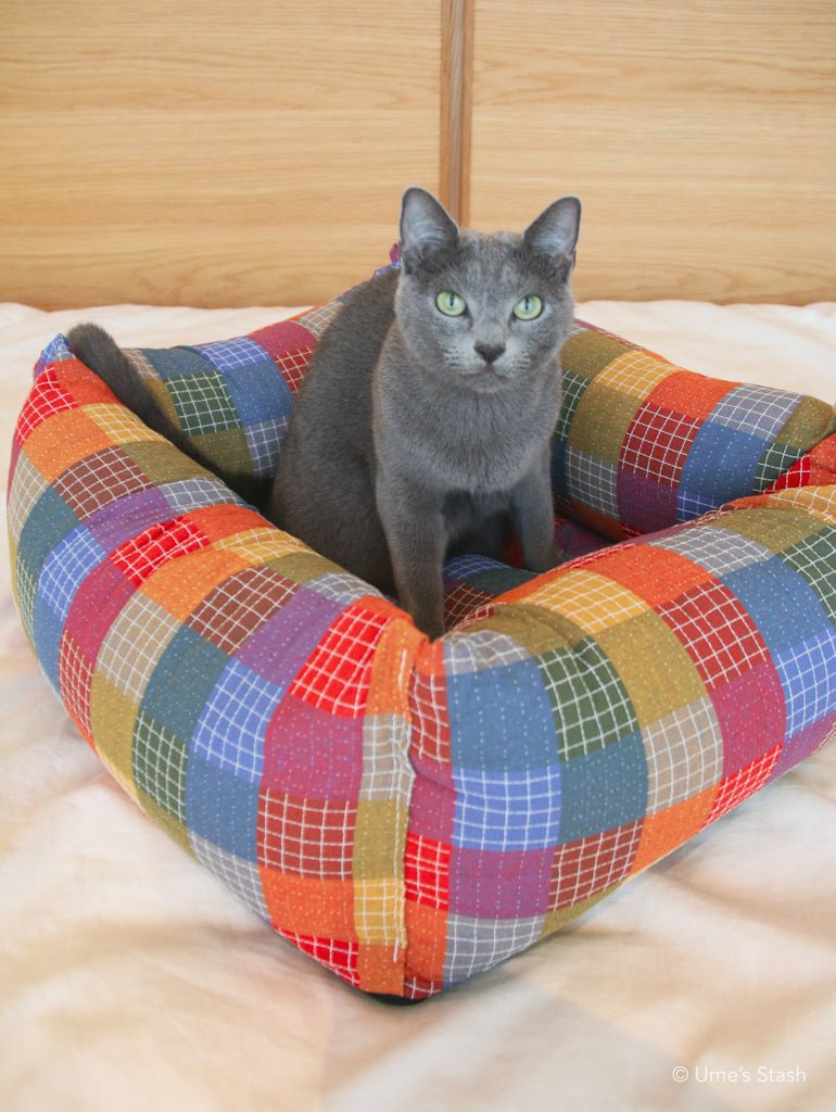 Patchwork cushion bed - Ume's Stash