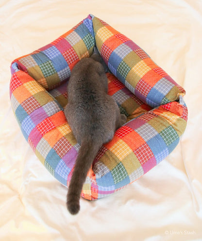 Patchwork cushion bed - Ume's Stash