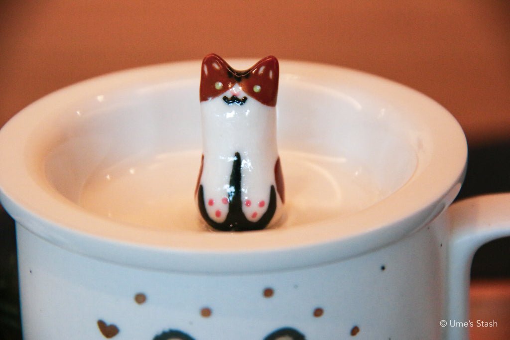 Sidekick mug and matching lid - Gorong Lab - Cat themed drink ware
