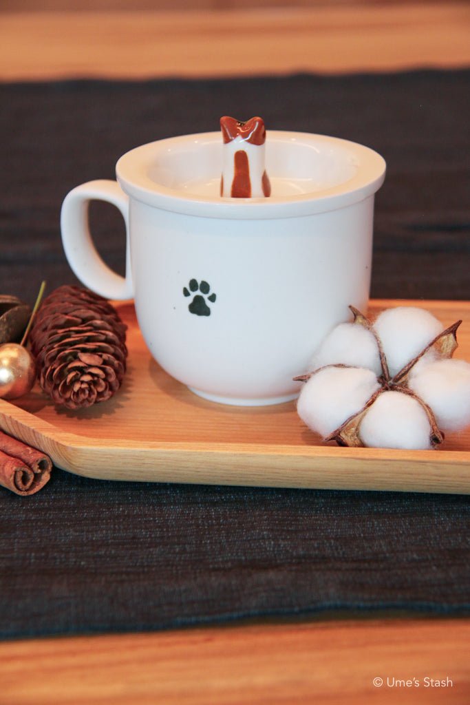Sidekick mug and matching lid - Gorong Lab - Cat themed drink ware