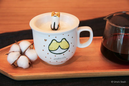 Sidekick mug and matching lid - Gorong Lab - Cat themed drink ware