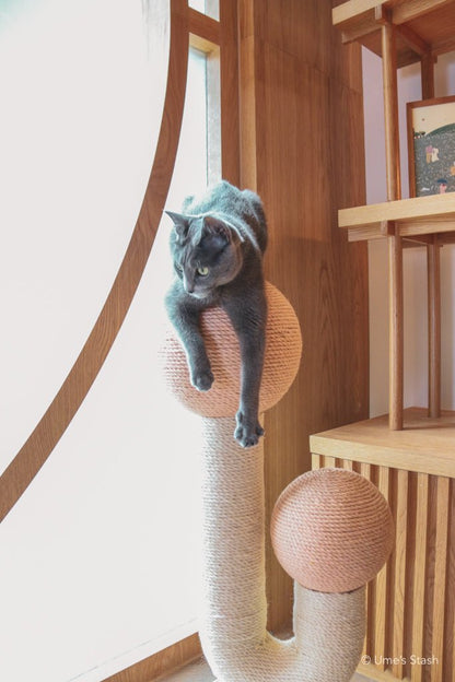 Maple scratching post (Spring pink) - Ume's Stash